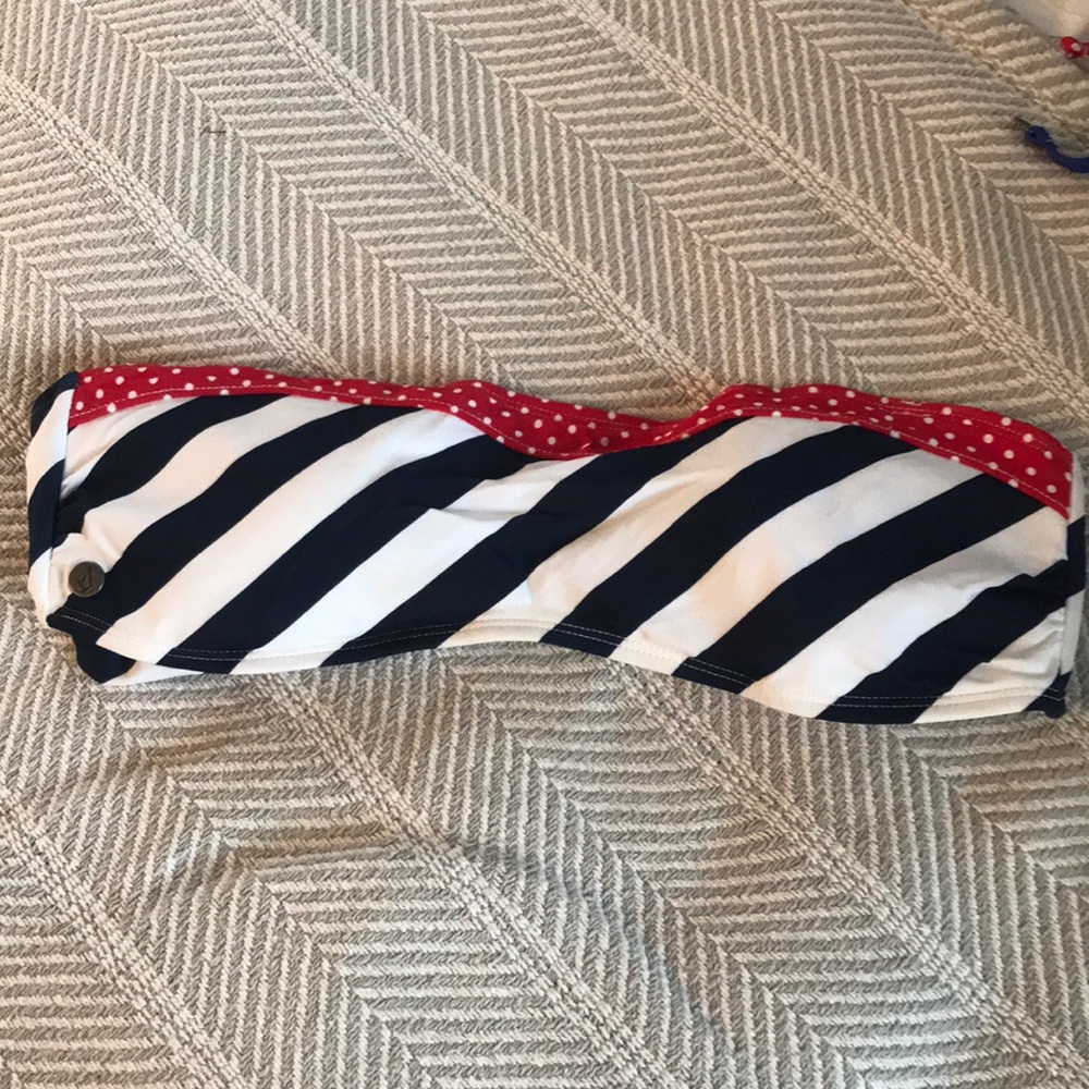 Volcom strapless bandeau bikini top